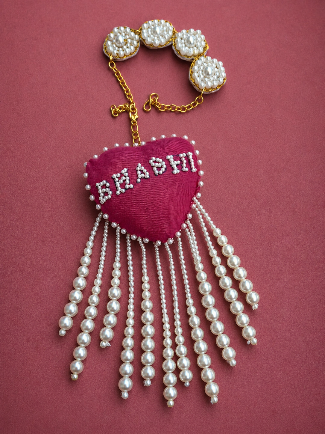 Heart Shape Rakhi with "Bhabhi" Text | Special First Raksha Bandhan Rakhi