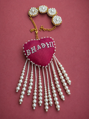 Heart Shape Rakhi with "Bhabhi" Text | Special First Raksha Bandhan Rakhi