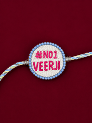 No.1 Veerji Embroidered Designer Rakhi for Brother