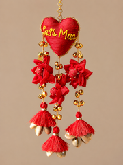 Sasu Maa Red Floral Lumba Single Hand
