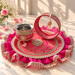 Jhilmil Karwa Chauth Thali Set
