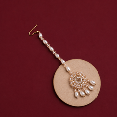 Elegant Handmade Pearl & Golden Beaded Long Earrings | Traditional Designer Jewellery