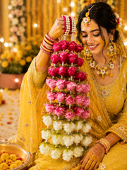 Pink & White Floral Bridal Kalire