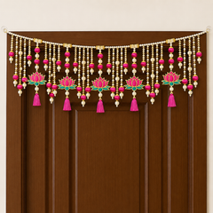 Elegant Handmade Lotus Decorative Toran