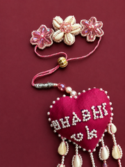 Heart Shape Rakhi with "Bhabhi to be" Text | Special First Raksha Bandhan Rakhi