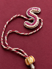 Auspicious A to Z letter Rakhi | Traditional Spiritual Rakhi