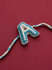 Auspicious A to Z letter Rakhi | Traditional Spiritual Rakhi