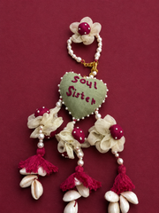 Heart Shape Rakhi with "Soul Sister" Text | Special First Raksha Bandhan Rakhi