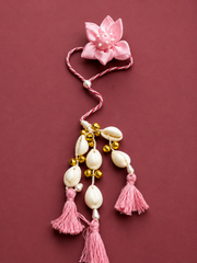 Flower Lumba Rakhi | Handmade Floral Rakhi Bracelet for Bhabhi