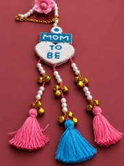 Mom To Be Lumba Rakhi | Handmade Baby Shower & Raksha Bandhan Bracelet for Bhabhi