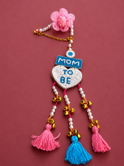 Mom To Be Lumba Rakhi | Handmade Baby Shower & Raksha Bandhan Bracelet for Bhabhi