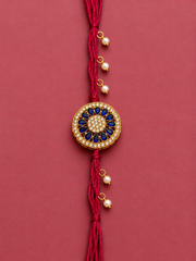 Kundan Stone Bhai Rakhi Set