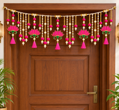 Elegant Handmade Lotus Decorative Toran