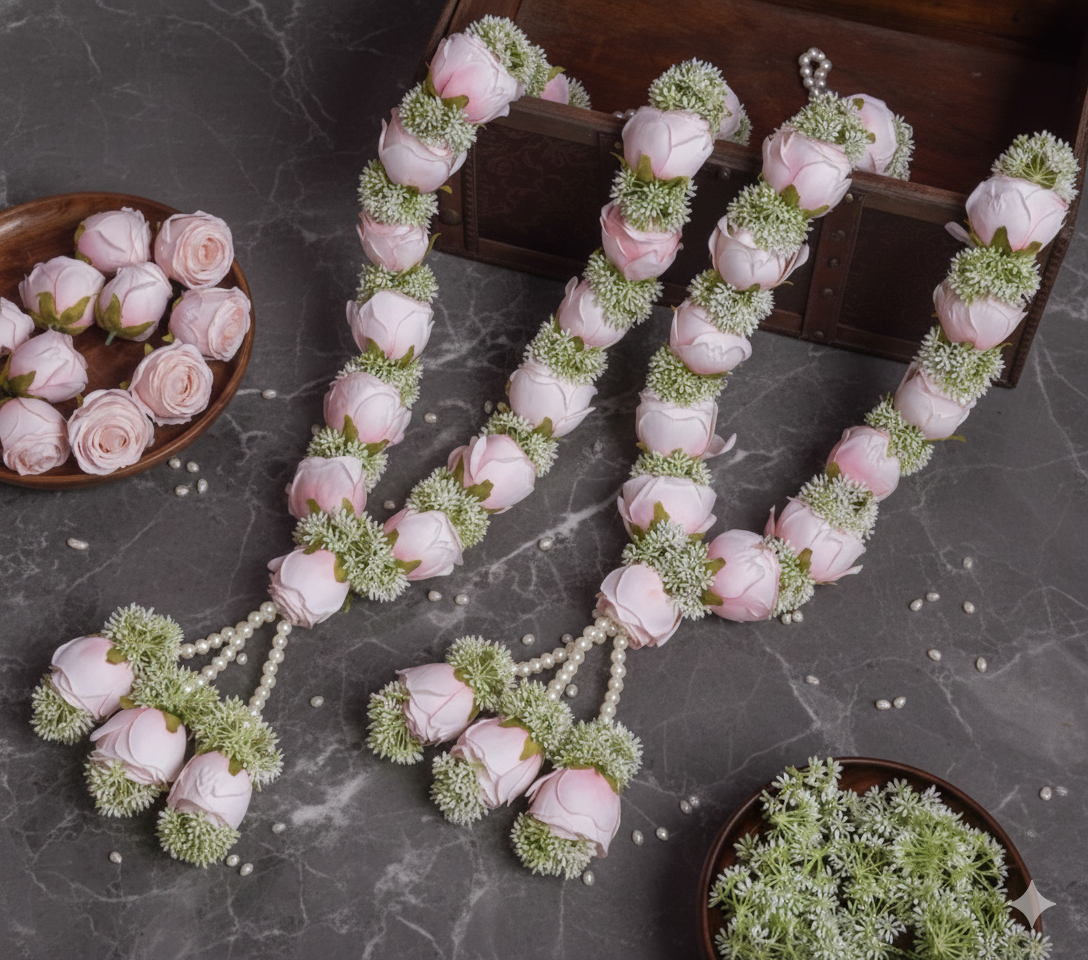 Pink Rose Varmala