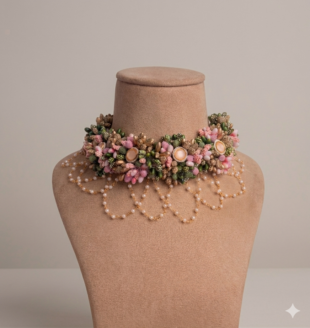 Pollen Flower Necklace Set