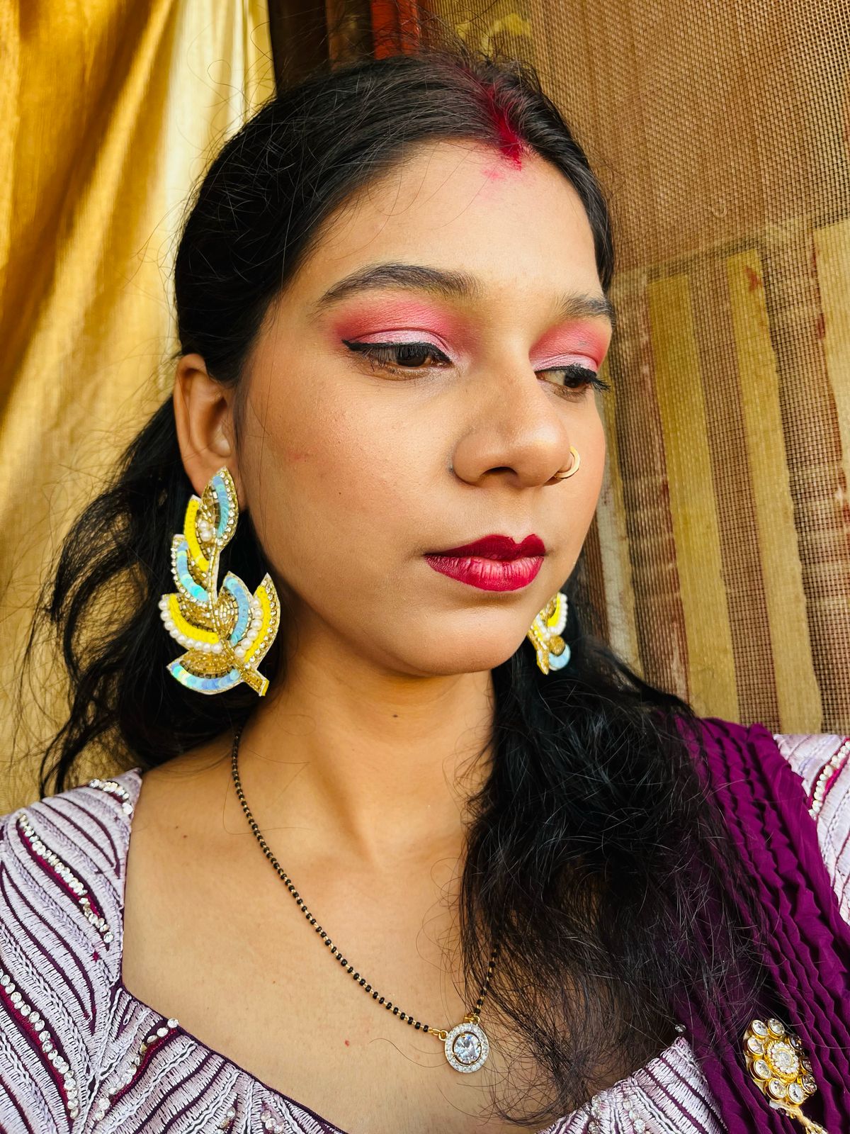 Leafe Beaded Earring