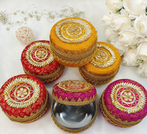 Decorated Ladoo Box Set of 4