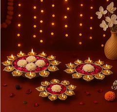 Urli Metal Diya set of 3 pc