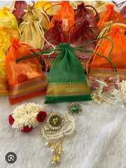Bracelate Ring And Gajra Combo With Potli