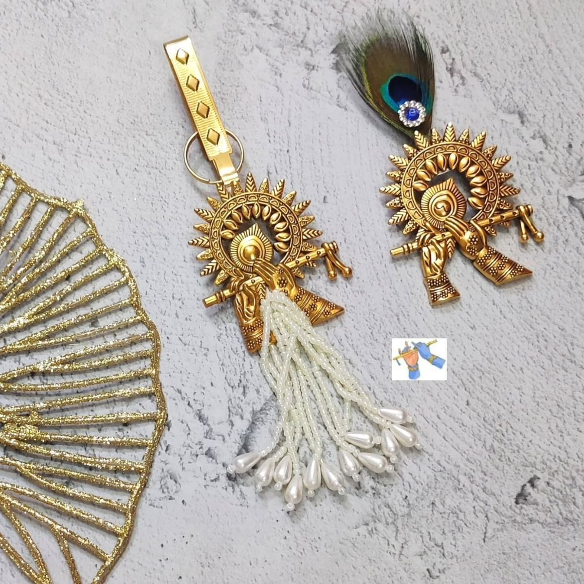 Brooch With Satka Key Chain Combo