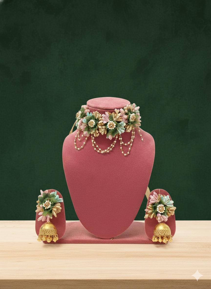 Flower Necklace Set