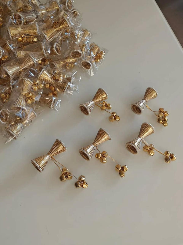 Handcrafted Wedding Pearl Ghungru Bell Damru