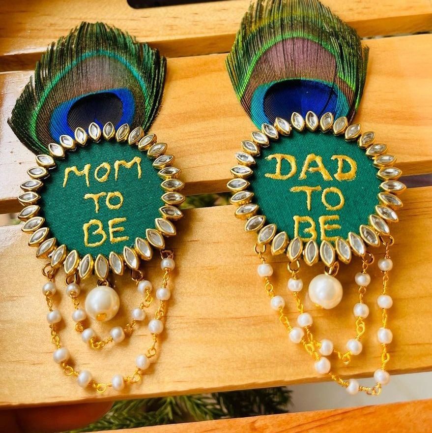 MOM & DAD To Be Brooches