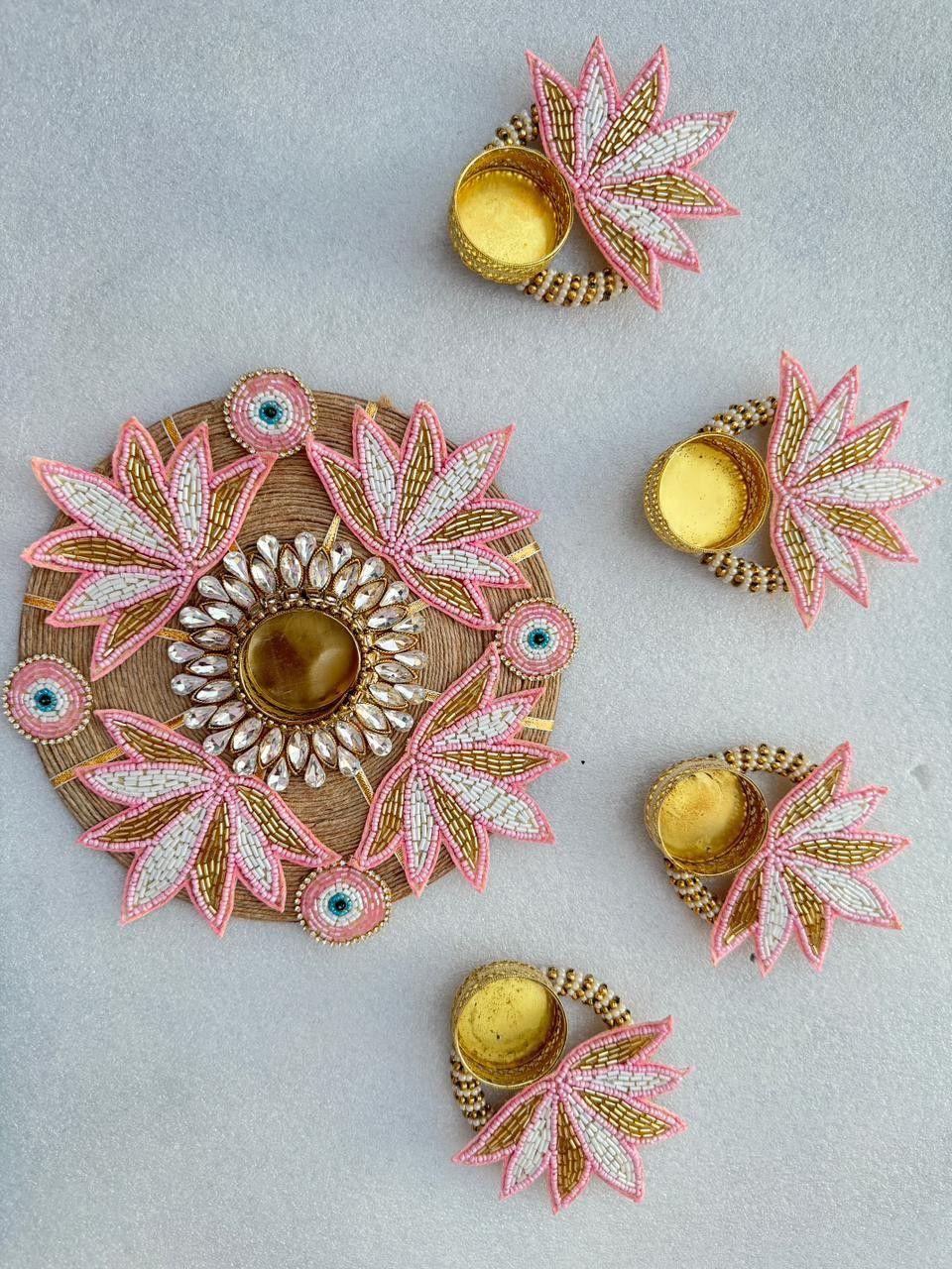 Rangoli Mat For Home Decoration Set of 5pc