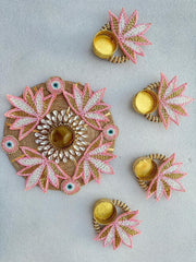 Rangoli Mat For Home Decoration Set of 5pc