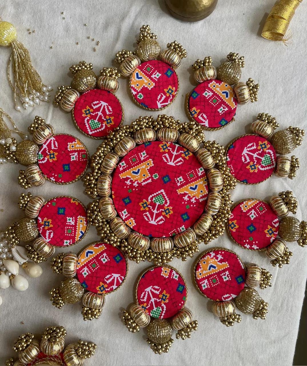 Rangoli Mat For Home Decoration 12 pc set