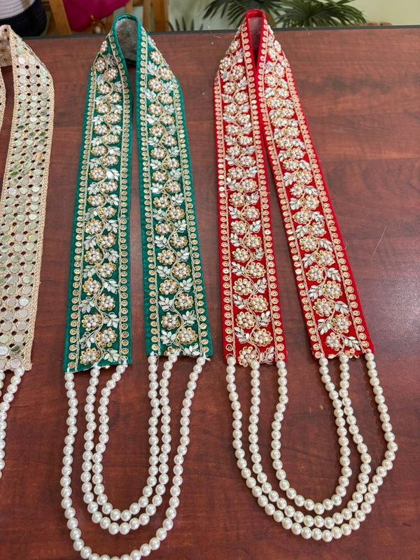 Velvet Welcome Dupatta with Mala