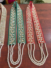 Velvet Welcome Dupatta with Mala
