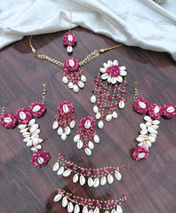 Shell Jewellery full set with hair pin