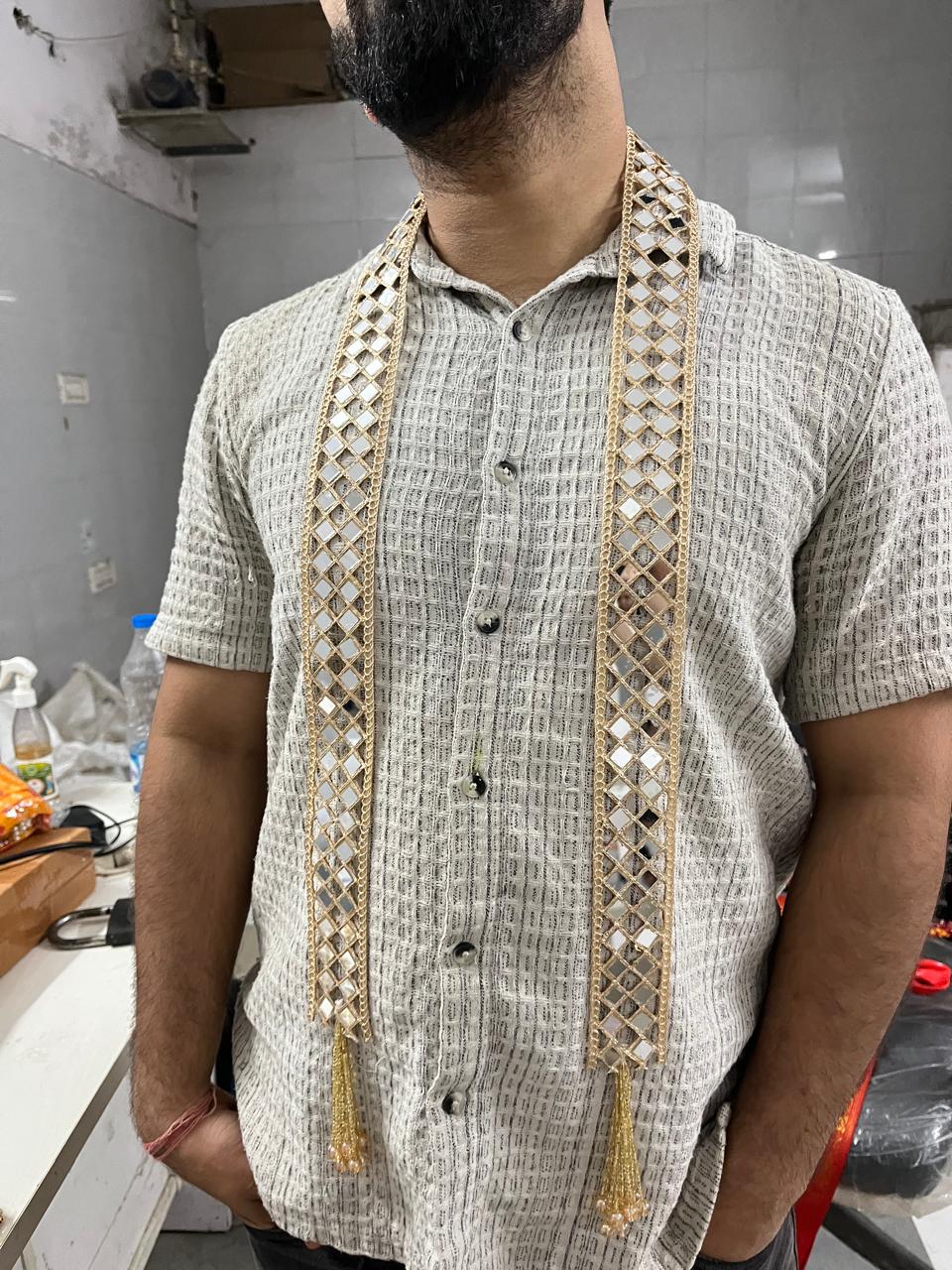 Mirror Work Welcome Dupatta
