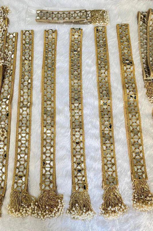 Mirror Work Welcome Dupatta for Royal Welcome