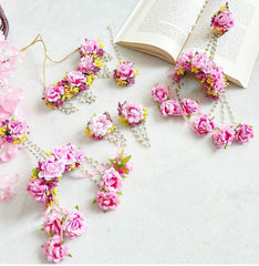 Flower Haldi Jewellery With Kalere