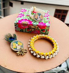 Bangle Bracelate Brooch Combo, With Box
