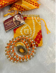 Bangle Ring Combo, Bindi With Potli