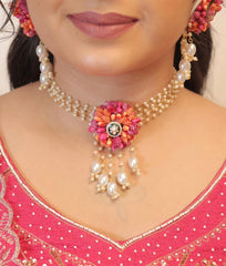 Beaded Haldi Jewellery Set