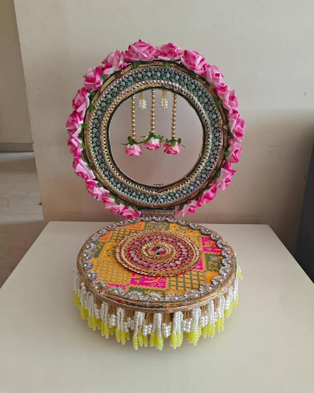 Royal Rose Floral Laddu Gopal Singhasan