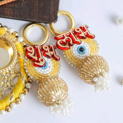 Aarti Sangrah ,Shubh Laabh ,Tilak Plate With potli Combo
