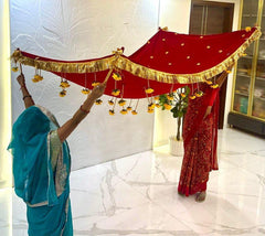 Red Bridal Entry Chadar