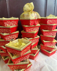Red Gift Packing Basket