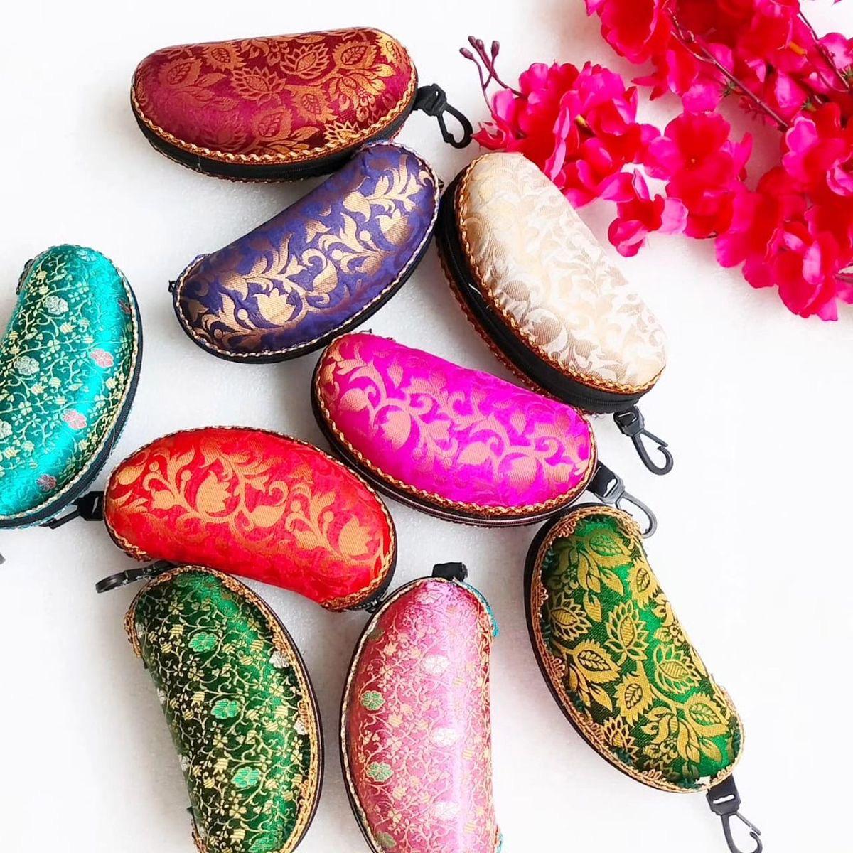 Silk Decorated Sunglass Box
