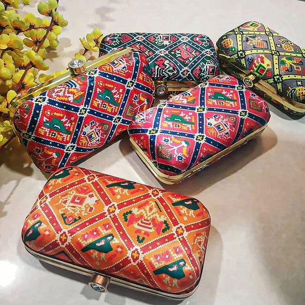 Patola Print Sling Clutches