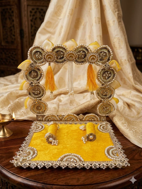 Premium Decorative Laddu Gopal Singhasan for Bal Gopal