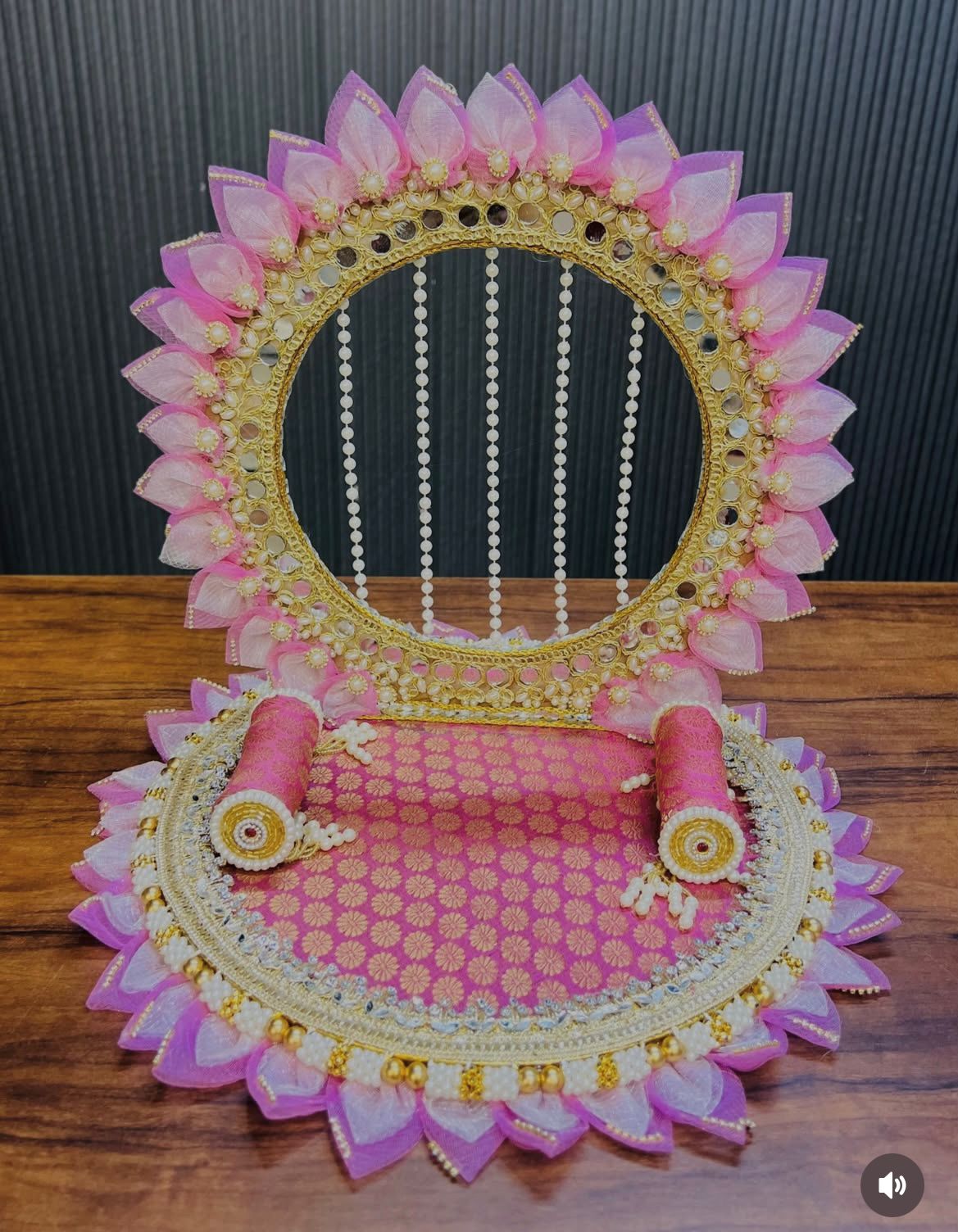 Royal Lotus Laddu Gopal Singhasan