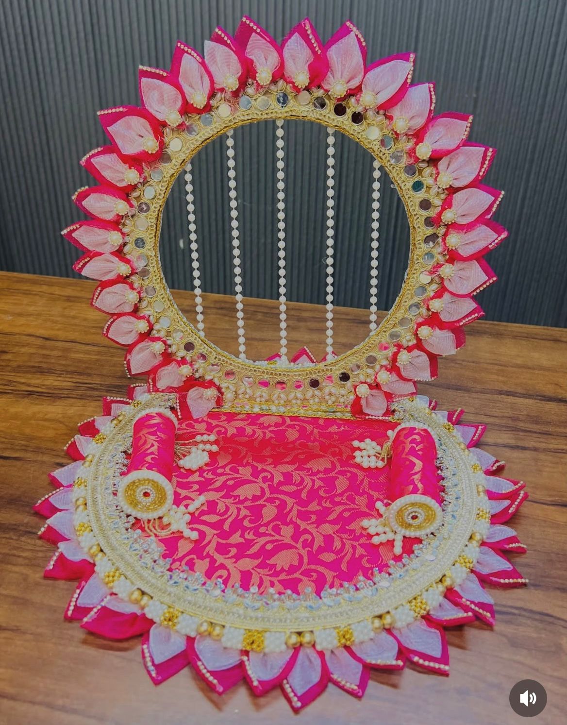 Royal Lotus Laddu Gopal Singhasan