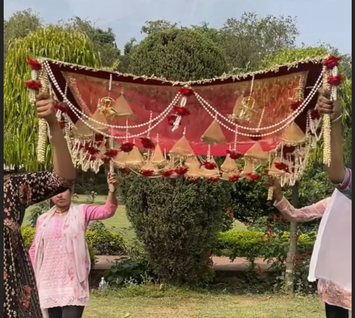 Swabhagyabati Bridal Entry Chadar For Bride Entry Or Mayra