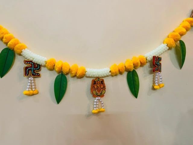 Marigold Toran With Swastik Best for Return Gift